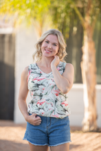Load image into Gallery viewer, Noelle Tank - Flamingos