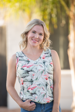Load image into Gallery viewer, Noelle Tank - Flamingos