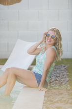 Load image into Gallery viewer, Noelle Tank - Aqua Palm