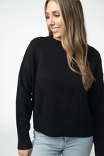 Load image into Gallery viewer, Gianna Pullover Sweater - Black