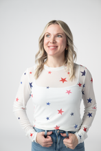 Load image into Gallery viewer, Mesh Long Sleeve Top - Stars
