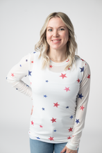 Load image into Gallery viewer, Mesh Long Sleeve Top - Stars