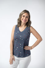 Load image into Gallery viewer, Noelle Tank - Navy Liberty Stars