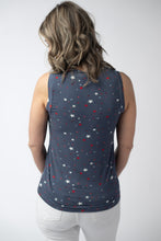Load image into Gallery viewer, Noelle Tank - Navy Liberty Stars