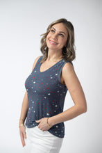Load image into Gallery viewer, Noelle Tank - Navy Liberty Stars