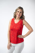 Load image into Gallery viewer, Noelle Tank - Red Liberty Stars