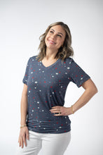 Load image into Gallery viewer, Sophie Top - Blue Liberty Stars