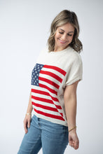 Load image into Gallery viewer, American Flag Open Knit Top