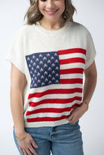 Load image into Gallery viewer, American Flag Open Knit Top