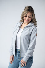 Load image into Gallery viewer, Fullzip Hoodie - Light Grey