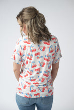 Load image into Gallery viewer, Chloe Cozy Top - Patriotic Cherries