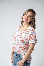 Load image into Gallery viewer, Chloe Cozy Top - Patriotic Cherries