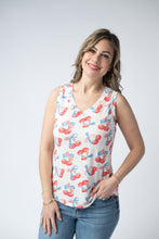 Load image into Gallery viewer, Noelle Tank - Patriotic Cherries
