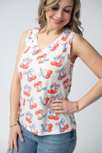 Load image into Gallery viewer, Noelle Tank - Patriotic Cherries