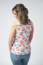 Load image into Gallery viewer, Noelle Tank - Patriotic Cherries