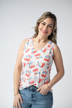 Load image into Gallery viewer, Noelle Tank - Patriotic Cherries