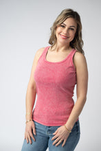 Load image into Gallery viewer, Audrey Vintage Wash Tank - Red