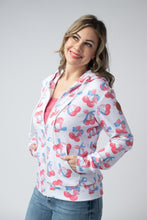 Load image into Gallery viewer, Fullzip Hoodie - Patriotic Cherries
