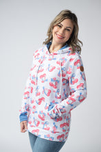 Load image into Gallery viewer, Hailey Pullover Hoodie - Patriotic Cherries