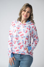 Load image into Gallery viewer, Hailey Pullover Hoodie - Patriotic Cherries