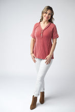Load image into Gallery viewer, Juliette Button Top - Red