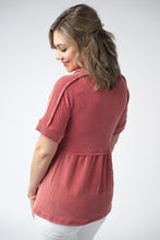 Load image into Gallery viewer, Juliette Button Top - Red