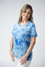 Load image into Gallery viewer, Sophie Top - Blue Tie Dye