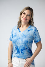 Load image into Gallery viewer, Sophie Top - Blue Tie Dye