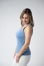 Load image into Gallery viewer, Audrey Vintage Wash Tank - Blue