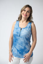 Load image into Gallery viewer, Mila Zipper Tank - Blue Tie Dye