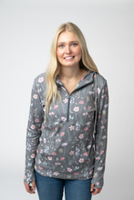 Load image into Gallery viewer, HalfZip Hoodie - Wildflower Meadow