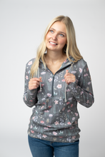 Load image into Gallery viewer, HalfZip Hoodie - Wildflower Meadow
