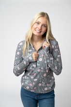 Load image into Gallery viewer, HalfZip Hoodie - Wildflower Meadow
