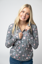 Load image into Gallery viewer, HalfZip Hoodie - Wildflower Meadow