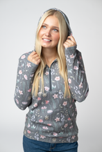 Load image into Gallery viewer, HalfZip Hoodie - Wildflower Meadow