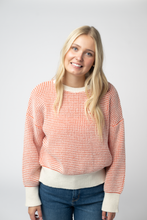 Load image into Gallery viewer, Charlotte Sweater - Orange and Ivory