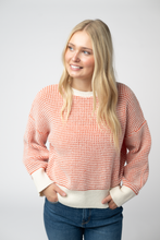 Load image into Gallery viewer, Charlotte Sweater - Orange and Ivory