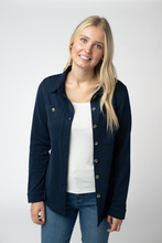 Load image into Gallery viewer, Ryleigh Ribbed Button Down - Navy
