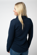 Load image into Gallery viewer, Ryleigh Ribbed Button Down - Navy