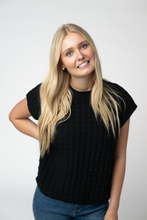 Load image into Gallery viewer, Kelly Knitted Top - Black