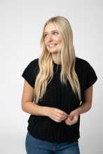 Load image into Gallery viewer, Kelly Knitted Top - Black