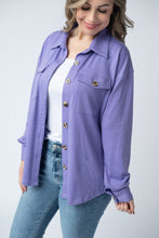 Load image into Gallery viewer, Brenna Button Down Top - Purple
