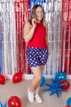 Load image into Gallery viewer, Jamie Shorts - Navy Stars and Stripes