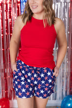 Load image into Gallery viewer, Jamie Shorts - Navy Stars and Stripes