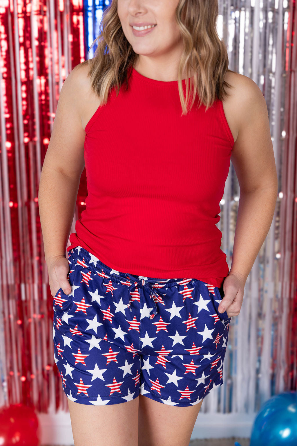 Jamie Shorts - Navy Stars and Stripes