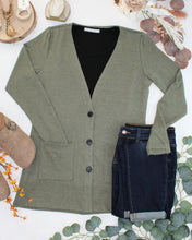 Load image into Gallery viewer, Cori Cardigan - Heathered Olive