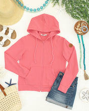 Load image into Gallery viewer, Fullzip Hoodie - Sunkissed Coral