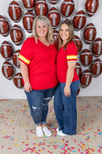 Load image into Gallery viewer, GameDay Tessa Short Sleeve Top - Kansas City