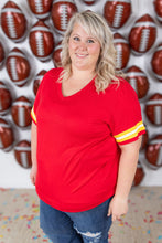 Load image into Gallery viewer, GameDay Tessa Short Sleeve Top - Kansas City