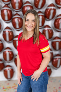 GameDay Tessa Short Sleeve Top - Kansas City